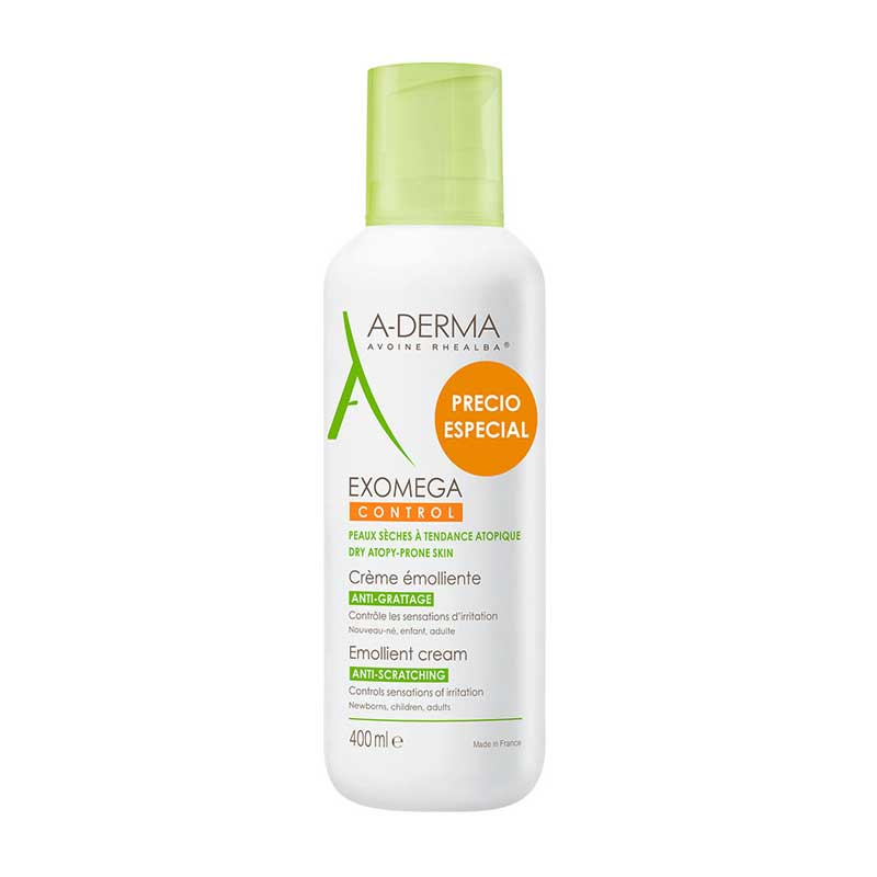 A-DERMA Exomega Control Emollient Cream - 400ml Brazil