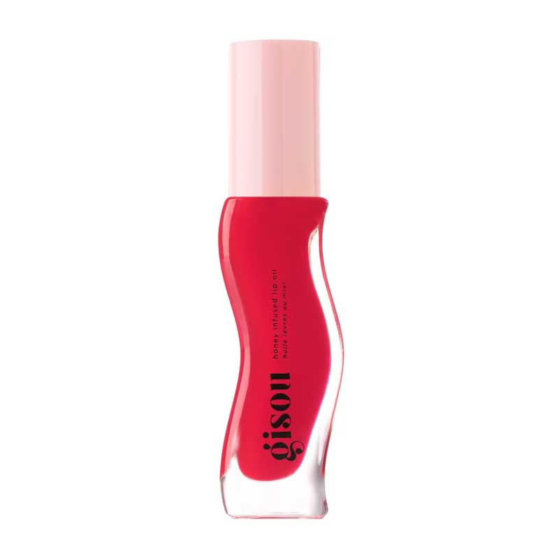 GISOU Honey Infused Lip Oil - Strawberry Sorbet - 8ml Japan
