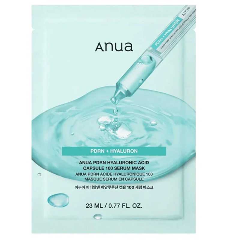 ANUA PDRN HYALURONIC ACID CAPSULE100 ×21 ANUA PDRN Hyaluronic Capsule 100 Serum Mask - 23ml Singapore