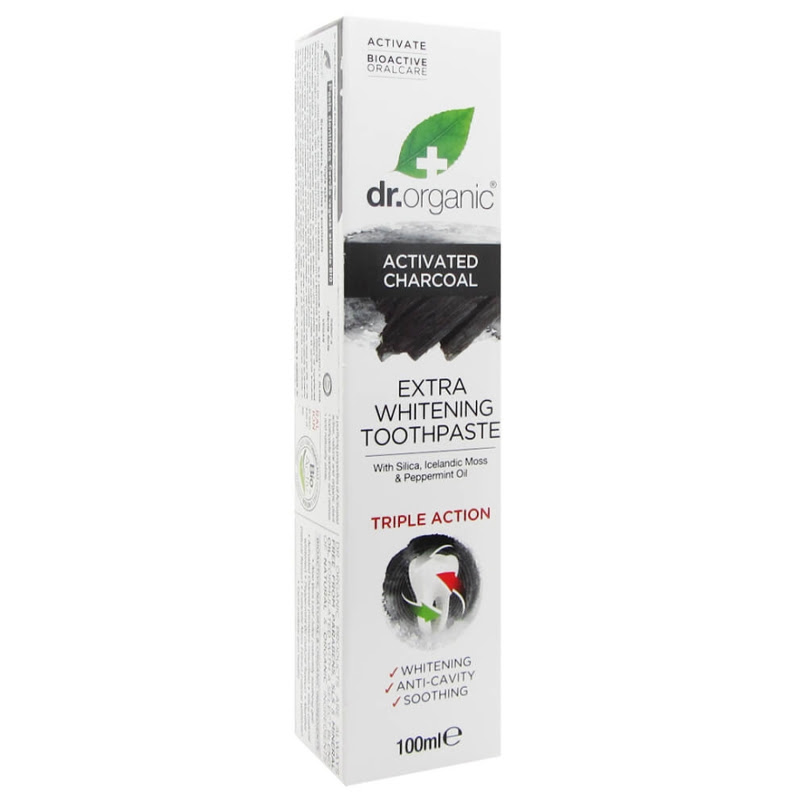 DR. ORGANIC Charcoal Extra Whitening Toothpaste Brazil