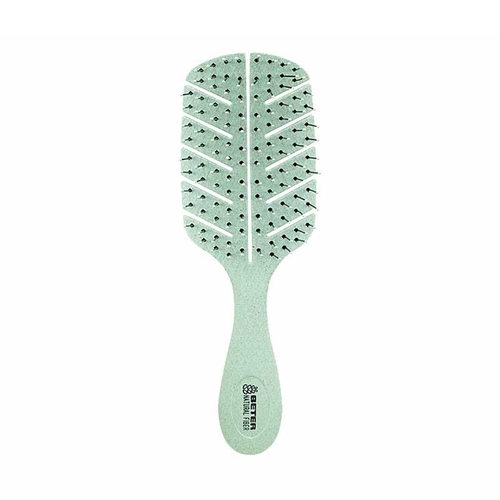 Green Detangling Natural Fiber Brush