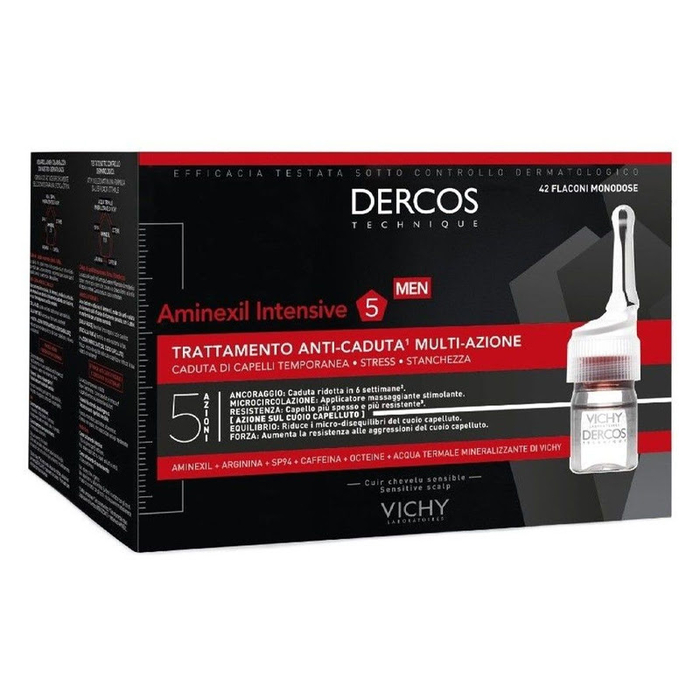 DERCOS VICHY - Aminexil Clinical 5 Hommes Anti-chute - 42x6ml - 3337875522762