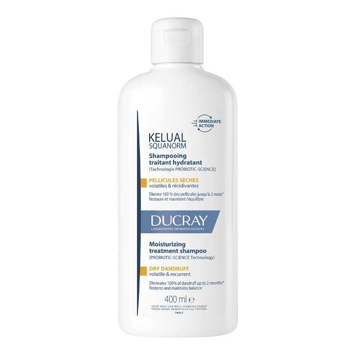 DUCRAY - Squanorm Shampoo AntiPelliculaire Sèches -400ml - 3282770396515