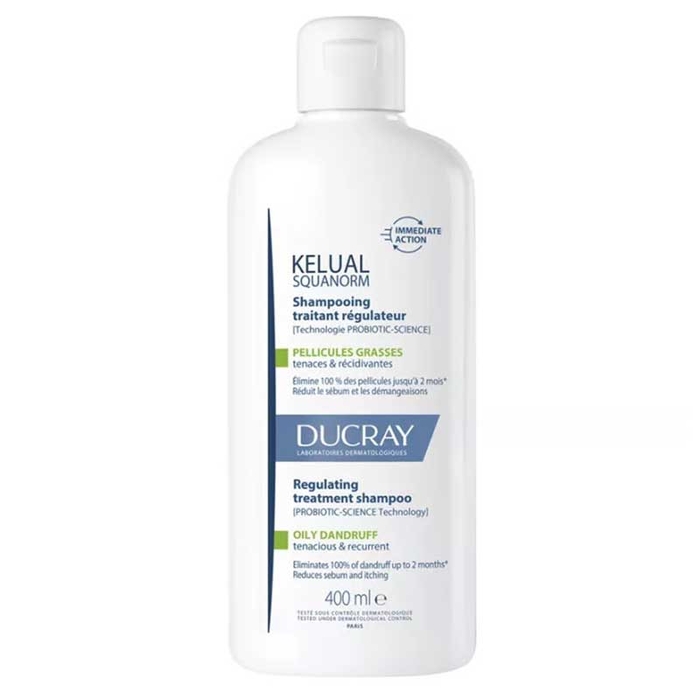 DUCRAY - Kelual Squanorm Oily Dandruff Shampoo - 400ml - 3282770396430