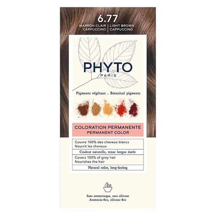 PHYTO - PhytoColor - 6.77 Light Brown Cappuccino - - 3338221002389