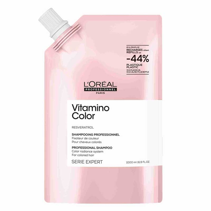 L'ORÉAL PROFESSIONEL - Vitamino Color Profess Shampoo - 1000ml Refill - 3474637275396