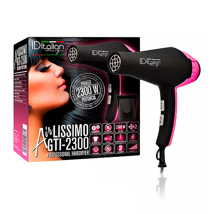 ID ITALIAN - Airlissimo Gti 2300 Hairdryer - Pink - 780gr - 8432729049664