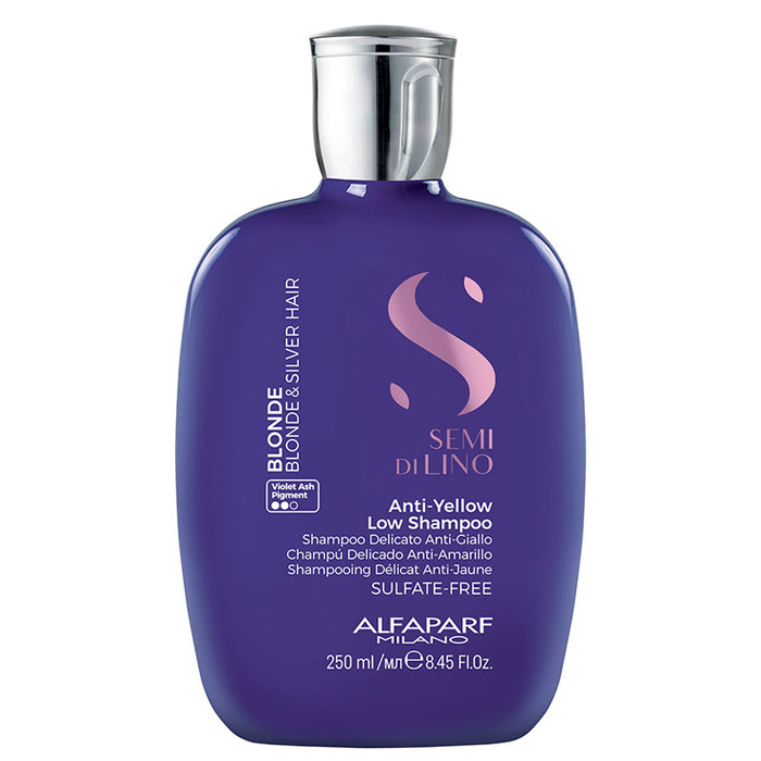 ALFAPARF - Semi Di Lino Blonde & Silver Low Shampoo 250ml - 8022297133362