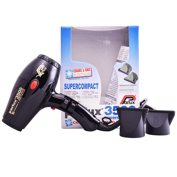 PARLUX - Hairdryer 3500 Supercompact Black - 8021233105012