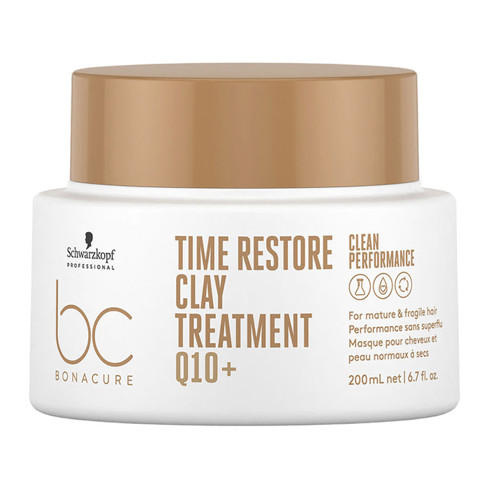 SCHWARZKOPF - Time Restore Clay Treatment Q10+ - 200ml - 4045787726510