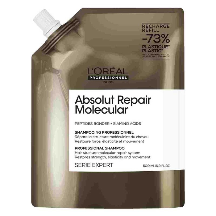 L'ORÉAL PROFESSIONEL - Absolut Repair Molecular Shampoo - 500ml Refill - 3474637242220