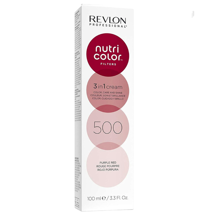 REVLON PROFESSIONAL - Nutri Color Filters 3IN1 Cream - 500 Purple Red - 8007376047112