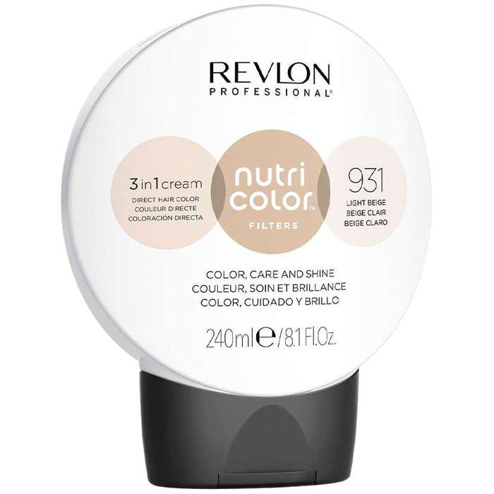 REVLON PROFESSIONAL - Nutri Color Filters 3IN1 Cream-931 Light Beige - 8007376047082