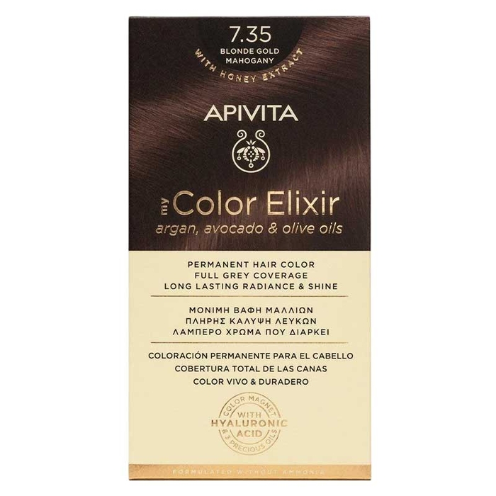 APIVITA - My Color Elixir - 7,35 - Blonde Gold Mahogany - 5201279077167