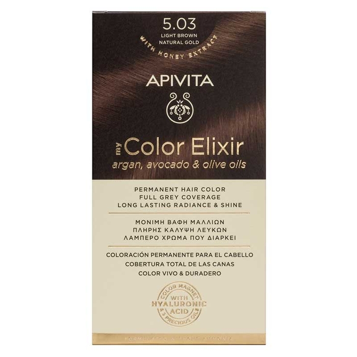 APIVITA - My Color Elixir - 5,03 Light Brown Natural Gold - 5201279077105