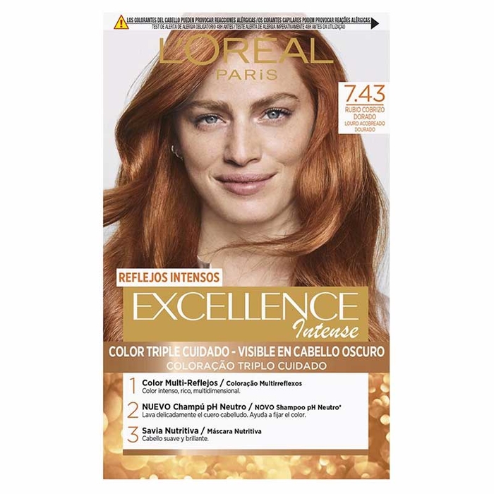 L'ORÉAL PARIS - Excellence Intense Triple Care Color - 7.43 kit - 3600522822202