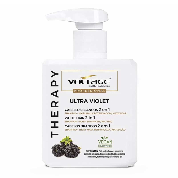 VOLTAGE COSMETICS - Therapy Ultra Violet White Hair 2in1 - 500ml - 8437013267618