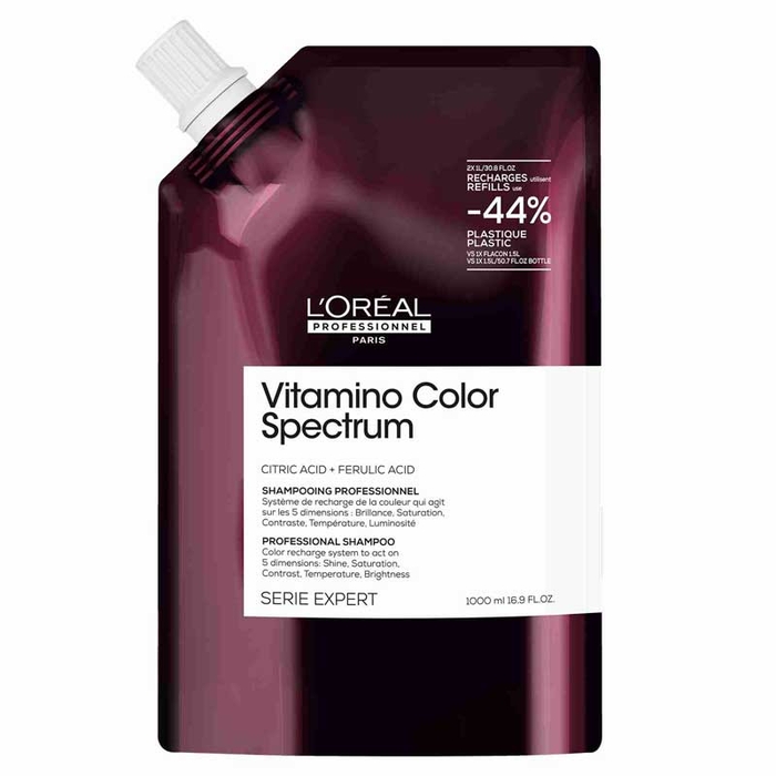 L'ORÉAL PROFESSIONEL - Vitamino Color Spectrum Shampoo - 1000ml Refill - 3474637275518