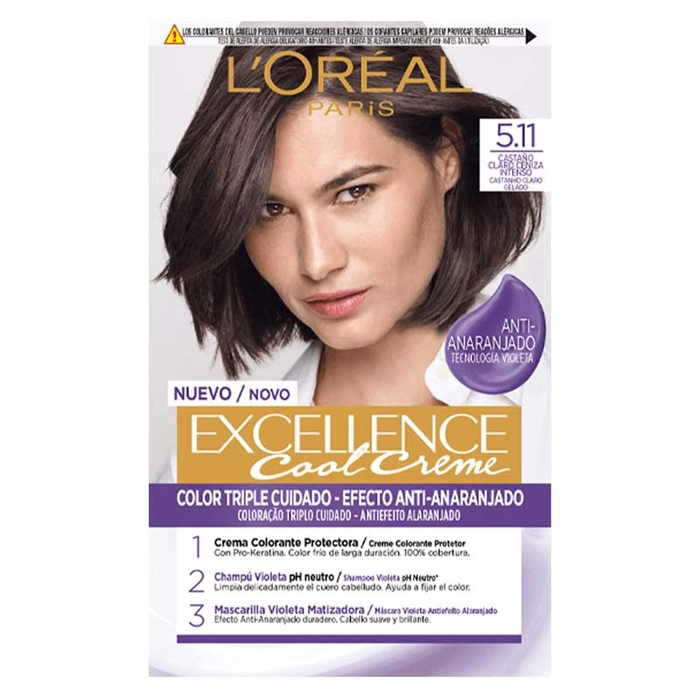 L'ORÉAL PARIS - Excellence Cool Creme -5.11 Ult Ash Light Brown - 3600523942213