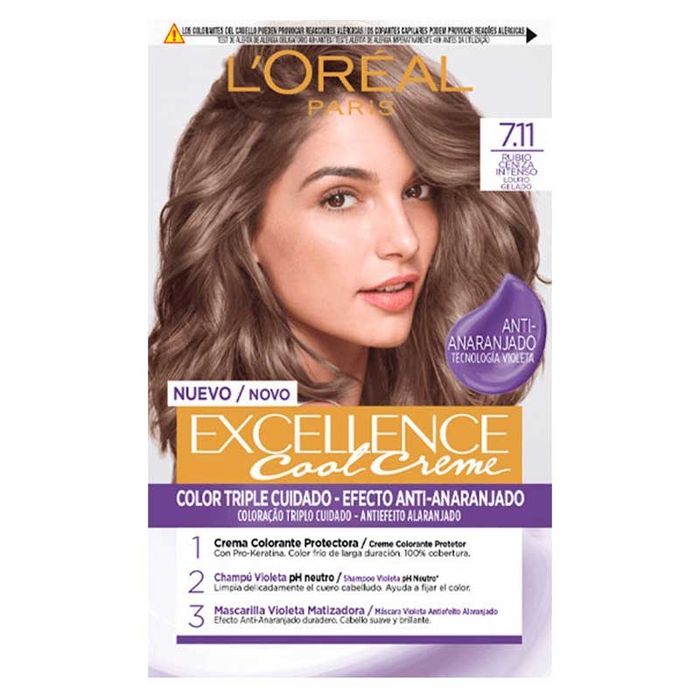 L'ORÉAL PARIS - Excellence Cool Creme - 7.11 - Ultra Ash Blonde - 3600523942312