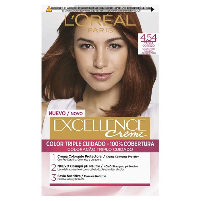 L'ORÉAL PARIS - Excellence Creme - 4.54 - Dark Copper - 192ml - 8411300008931