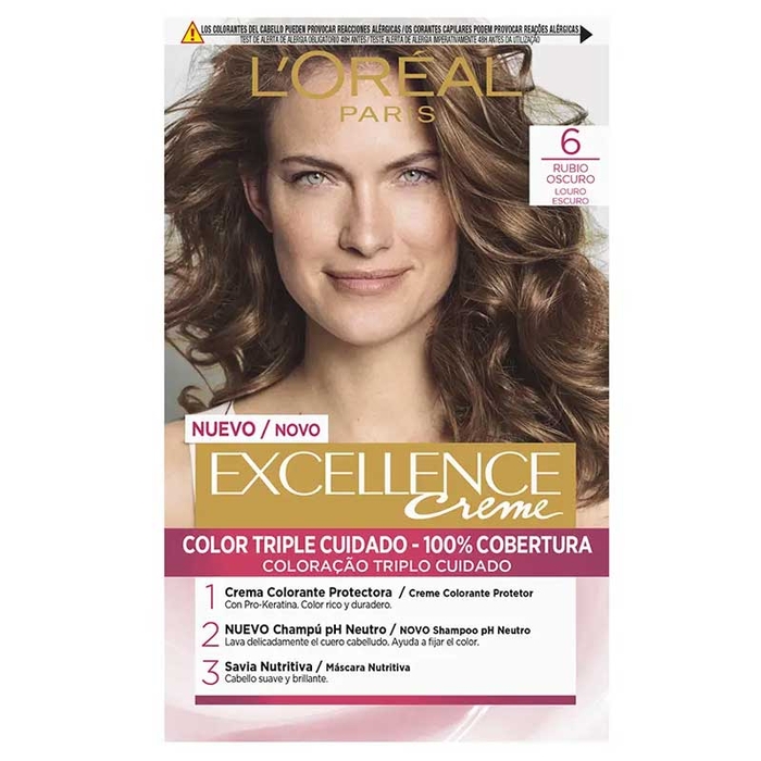 L'ORÉAL PARIS - Excellence Creme - 6 - Dark Blonde - 192ml - 8411300565052