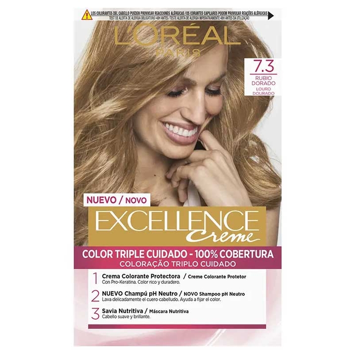 L'ORÉAL PARIS - Excellence Creme - 7.3 - Golden Blonde - 192ml - 8411300565113