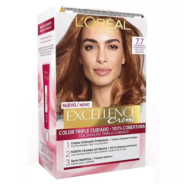 L'ORÉAL PARIS - Excellence Creme - 7.7 - Honey Brown - 192ml - 3600523923588
