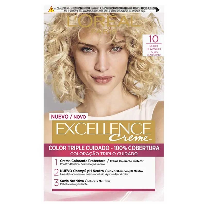 L'ORÉAL PARIS - Excellence Creme - 10 - Lightest Blonde - 192ml - 8411300566196