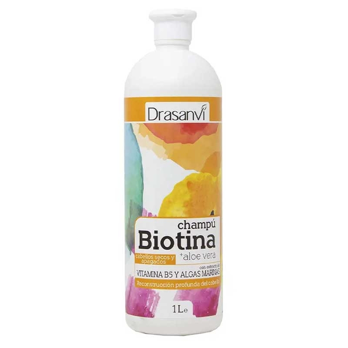 DRASANVI - Biotina+Aloe Vera Dry Hair Shampoo - 1000ml - 8436578544622