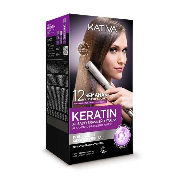 KATIVA - Keratin Xpress Brazilian Straight Pack - 3un - 7750075063617