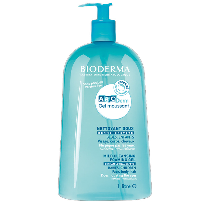BIODERMA - ABCDerm Moussant Gel Nettoyant Doux - 1000ml - 3401397163618