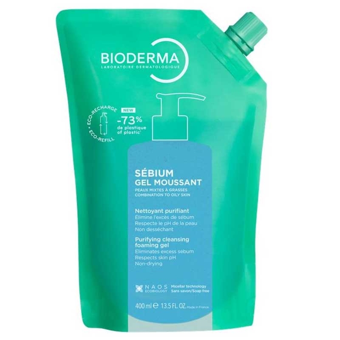BIODERMA - Sébium Purifying Foaming Gel - 400ml Refill - 3701129820056