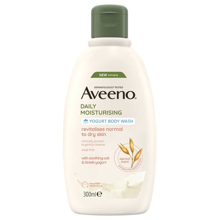 AVEENO - Daily Moist Yogurt Wash Apricot & Honey - 300ml - 3574661321523