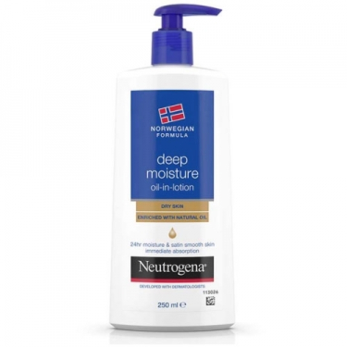NEUTROGENA - Deep Moisture Oil in Lotion - 400ml - 3574661456713