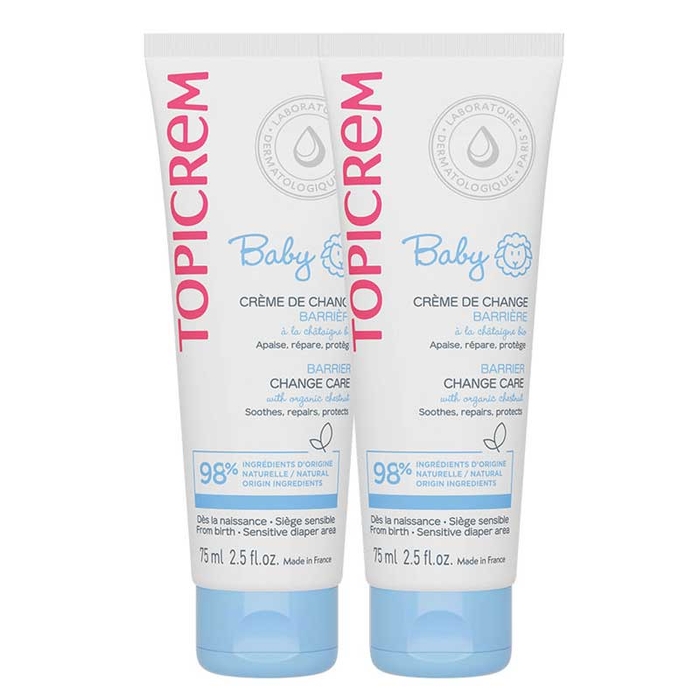 TOPICREM - Baby Diaper Change Cream - 2x75ml - 3700281705829