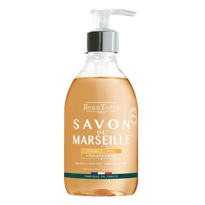 BEAUTERRA - Marseille Soap Vanilla & Honey - 300ml - 3401360094734