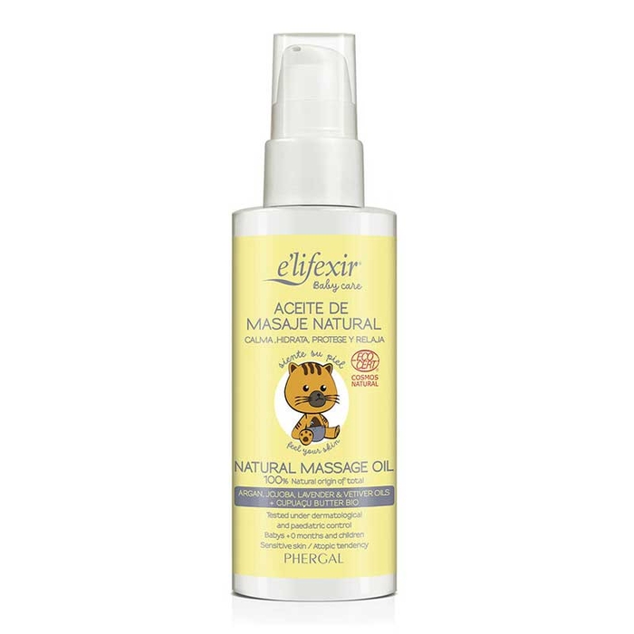 E'LIFEXIR - Eco Baby Care Dry Massage Oil  - 125ml - 8429449082484