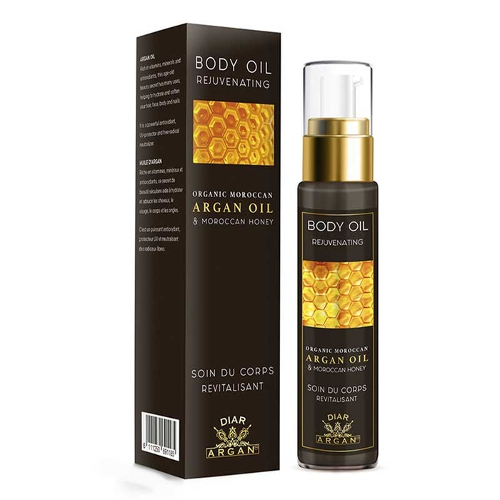 DIAR ARGAN - Pure Argan & Honey Rejuvenating Body Oil - 50ml - 6111250691062