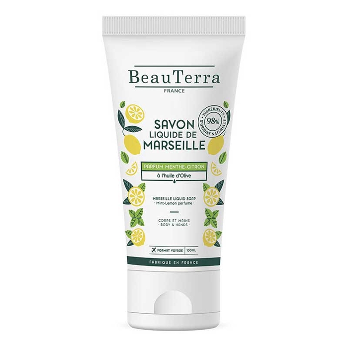 BEAUTERRA - Marseille Mint & Lemon Soap - 100ml - 3770008167025