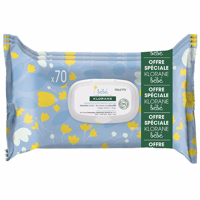 KLORANE - Bébé Gentle Cleansing Wipes Pack - 3282770208719