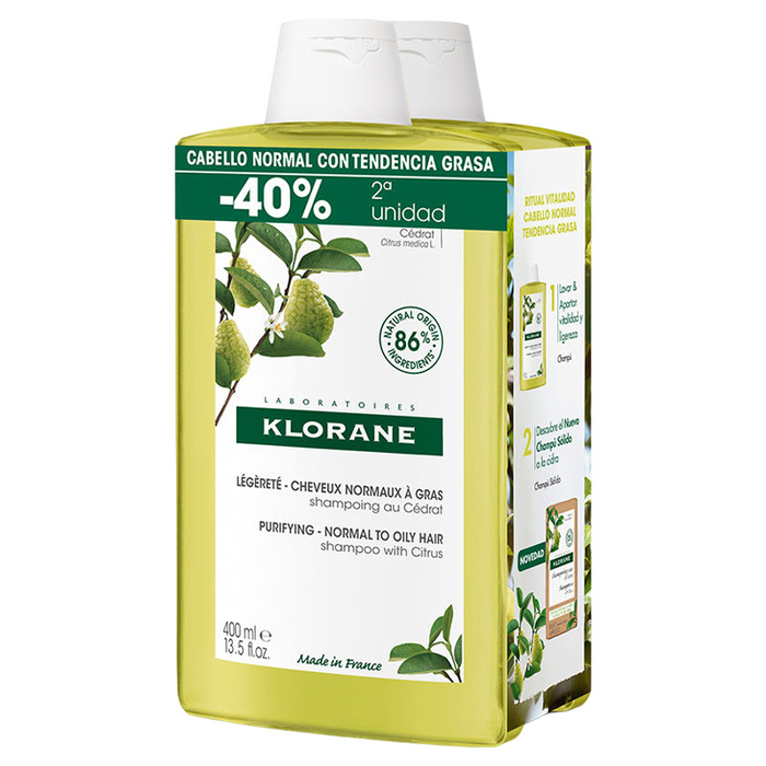 KLORANE - Purifyin-Normal To Oily Hair Shampo Pack - 3282779368056