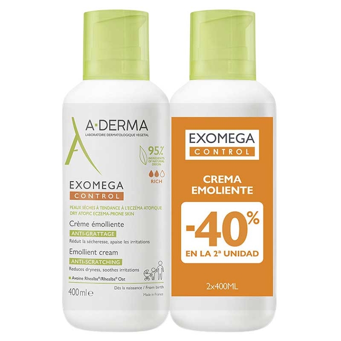 A-DERMA - Exomega Control AntiScratching Cream Kit - 3282779425452