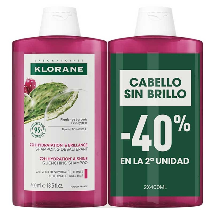 KLORANE - Quenching Shampoo Prickly Pear Duo - 3282779425421