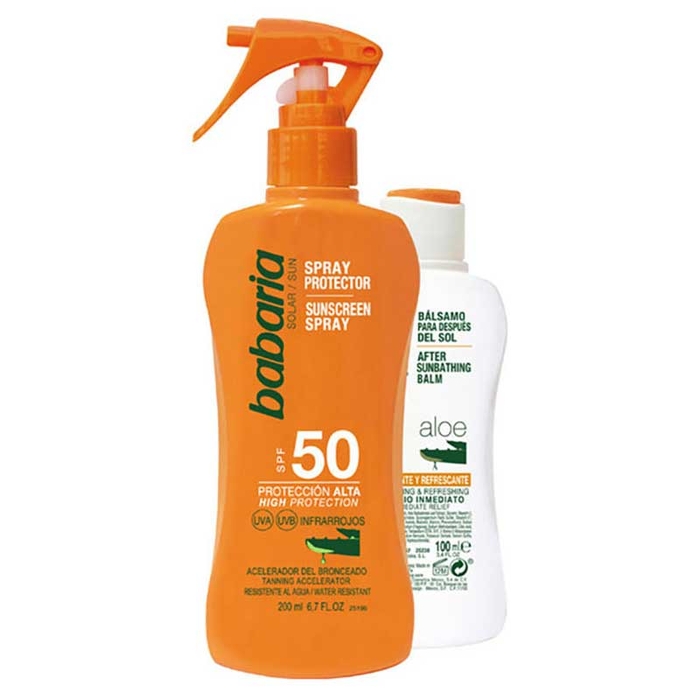 BABARIA - Sunscreen Spray SPF50 & After Sun Balm - 8410412705431