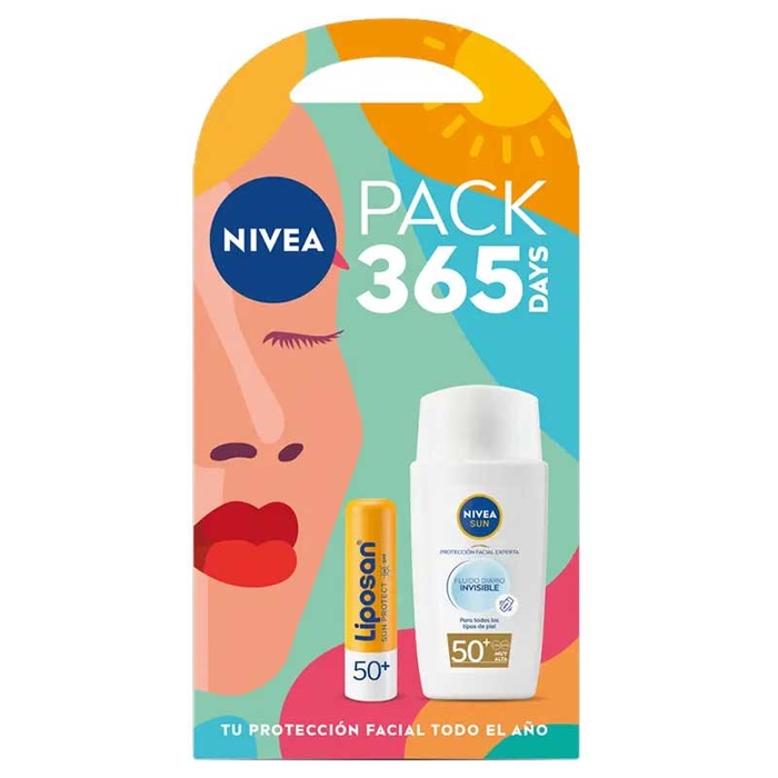 NIVEA - Invisible Daily Fluid & Liposan Kit - 8412300053181