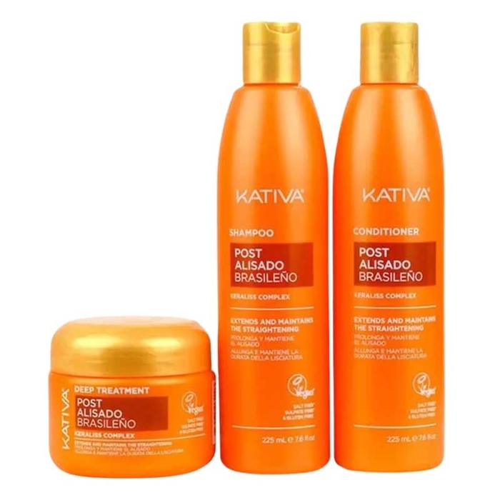 KATIVA - Post Straightening Care Treatment Kit - 7750075063792