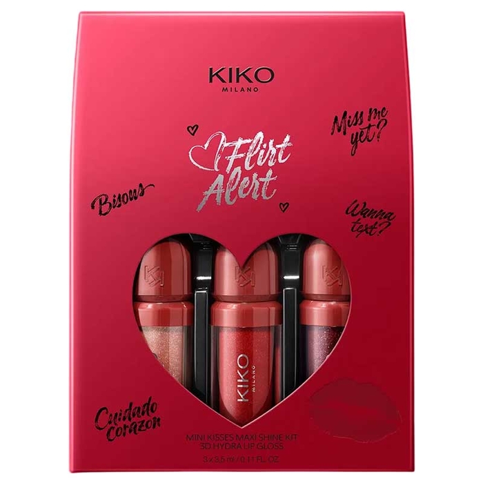 KIKO MILANO - Flirt Alert Mini Kisses Maxi Shine Kit - 8059385047836