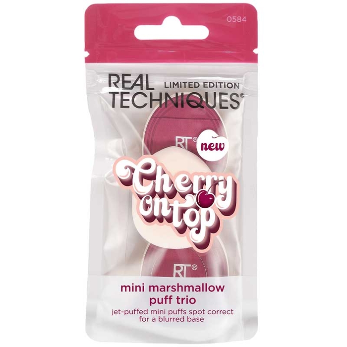 REAL TECHNIQUES - Cherry On Top Mini Marshmallow Puff Trio - 79625459692