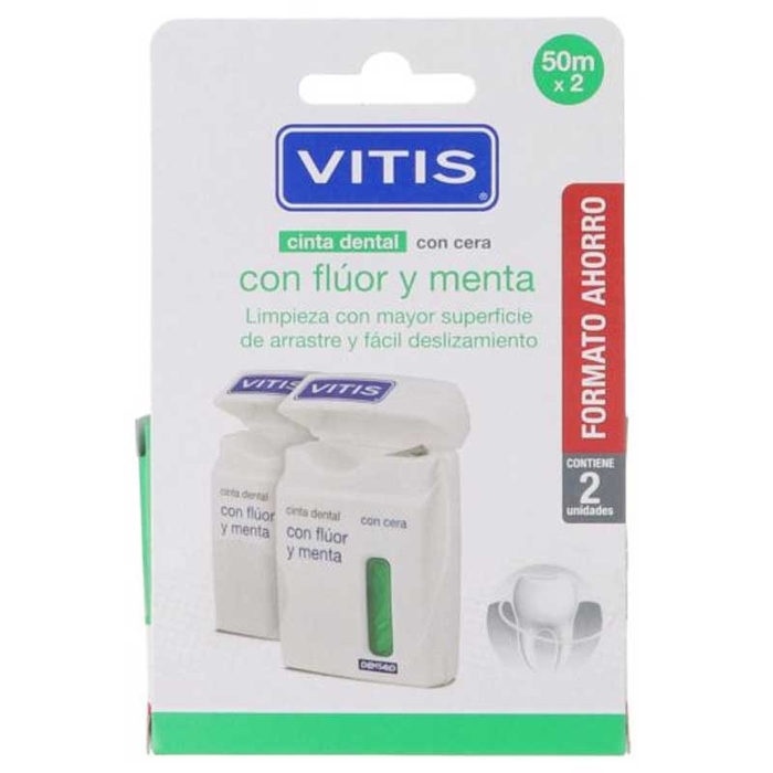 VITIS - Fluoride & Mint Dental Floss - 8427426017375